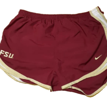 Florida State FSU Nike Dri-Fit Shorts Women&#39;s Large Garnet Elastic Waist... - $18.27