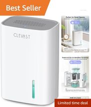 Whisper-Quiet 30 oz Dehumidifier with Auto Shut-Off - Perfect for Small ... - $98.95