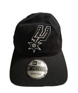 New Era NBA San Antonio Spurs Cap Hat Adult Adjustable Black 100% Cotton - £11.06 GBP