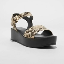 Women&#39;s Ivy Heels Platform Sandals - A New Day Color Gray - Size 5 - £5.53 GBP