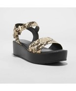 Women&#39;s Ivy Heels Platform Sandals - A New Day Color Gray - Size 5 - £5.44 GBP
