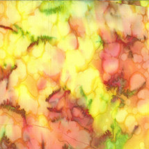 Cotton Bali Batiks Marigold Yellow Mottled Hand-Dyed Fabric by the Yard D172.26 - £10.26 GBP
