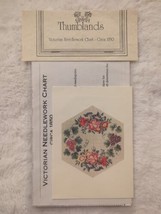 Thumblands Victorian Needlework Chart Circa 1850 Repro 1990 Wreath - £7.32 GBP