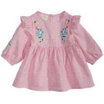 First Impressions Baby Girls Striped Floral-Embroidered Top, Size 18 Months - £7.65 GBP