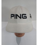 PING 59 FIFTY White Black Golf Hat Cap Fitted 7 1/8  TiST Driver Isopur - £7.05 GBP