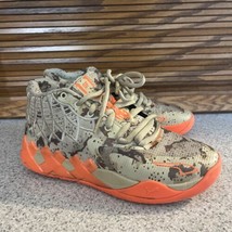 Puma Lamelo Ball MB.01 Digital Camo Khaki/Orange Sz 6 - $44.64