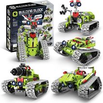 5-in-1 STEM APP Remote Control Robot Building Kit for Kids 8-16, Interst... - $46.49