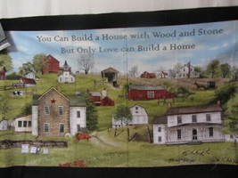 Billy Jacobs Love Can Build A Home Panel Wall Hanging Fabric Crafts Sewing #4705 - £6.86 GBP
