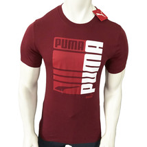 Nwt Puma Msrp $40.99 Classics Men&#39;s Red Crew Neck Short Sleeve T-SHIRT Size S - £14.85 GBP