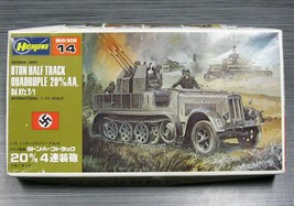 MILITARY TANK MODEL Hasegawa WWII German 8 Ton Half Track Quad 20mm NOS Kit - $14.99