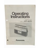 Vintage Panasonic Tape Recorder RS-462S Original Operating Instructions - £11.66 GBP