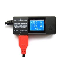 PortaPow Dual USB V3 Power Monitor with SmartCharge for Mains Chargers, ... - $22.00