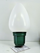 Home Accents Holiday 13 in. Indoor/Outdoor White LED Jumbo Bulb Giant w/ Timer - £13.25 GBP