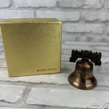 Kirk Stieff Liberty Bell Bronze Color Used In Original Box 2.5 Inches Tall - £17.12 GBP