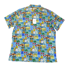 Neuf Yiume Tiki Art Homme Hawaïen Motif Bouton T-Shirt XXL Floral Poisso... - $37.95