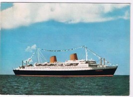 Postcard MS Europa Norddeutscher Lloyd Bremen Shipboard Cancel 30.9.68 - £3.90 GBP