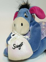  Disney 6&quot; Winnie Pooh Eeyore Sugar Plum Fairy Plush Stuffed Animal Bean Bag - £12.42 GBP