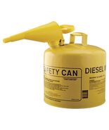 Eagle UI-50-FSY Type I Safety Can, 5 Gallon with Funnel, Yellow - $101.02 CAD