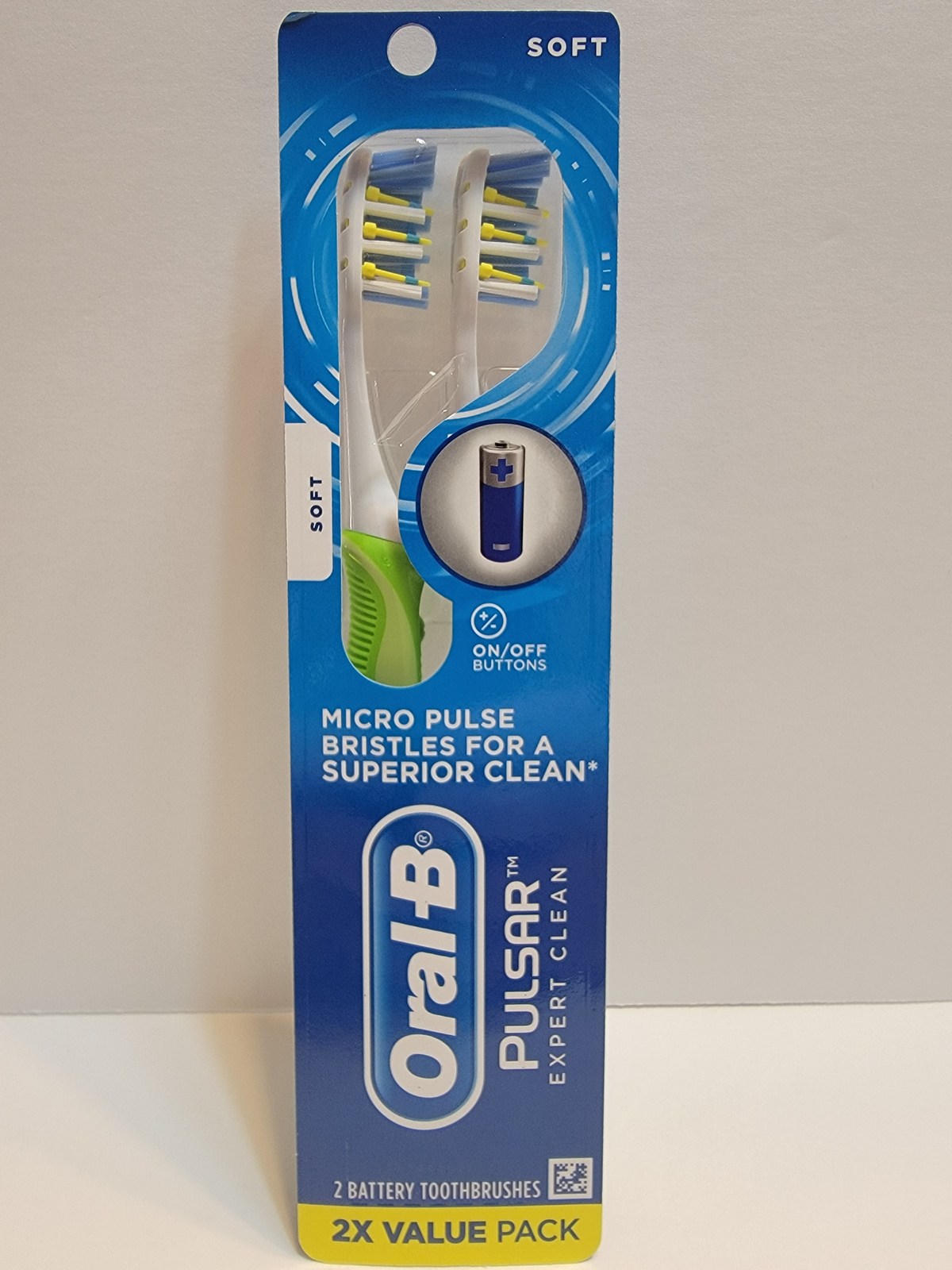 New Oral B Pulsar Expert Clean Battery Powered Toothbrushes Soft 2 Pack NIP - $4.00