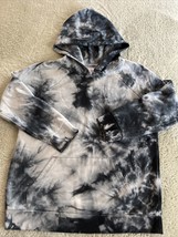 More than Magic Girls White Black Gray Tie Dye Long Sleeve Hoodie 7-8 - £9.82 GBP