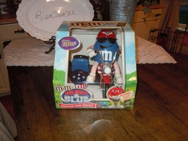 M&amp;M&#39;s Red White &amp; Blue Freedom Rider Motor Cycle Candy Dispenser w/ Candy - New - £35.60 GBP