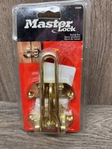 Master Lock Brass Swing Bar -Solid Metal Bar Swings to Lock- Model #5160... - $9.88