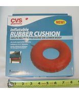 CVS Pharmacy NEW! Inflatable RUBBER CUSHION 14.5" Diameter Easily Inflates -NEW- - £11.98 GBP