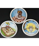 Clay Designs Cat Design Coasters Gary Patterson Comical Ceramic Cats Set... - €7,74 EUR