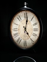 table clock battery operated 13.5" H x 9.5" W x 2" D image 4