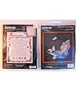 Janlynn Counted Cross Stitch Lot - Bless Us, O Lord &amp; I Shall Wear Purple - £15.90 GBP