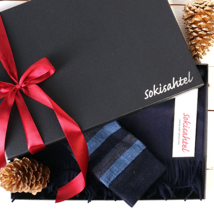 BestSockDrawer Alpaca wool scarf and STEFAN socks gift box for men - £85.45 GBP