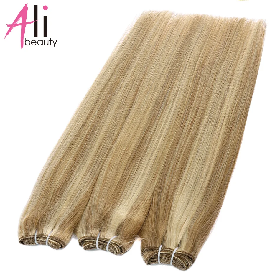 Hair weft bundles european remy natural human hair extension 100g can curly hair weaves thumb200