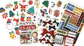 Scrapbooking Stickers, Punch Outs Pack Christmas Lot Embellishments - $7.95