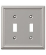 Creative Accents Double Toggle Steel Wallplate in Brushed Nickel 9LBN102 - $8.90