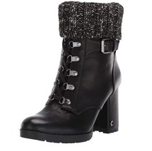 Sam Edelman Womens 9 M Black Faux Leather Lined Lace Up Ankle Boots Disp... - $437.47 MXN