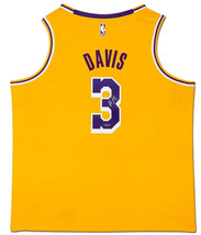 Anthony Davis Autographed Gold Swingman Los Angeles Lakers Home Jersey UDA  - £785.32 GBP