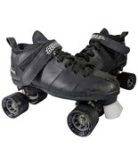 Mens Black Roller Skates Size 9 Chicago Bullet Speed Lace-Up with Strap - $942.45 MXN