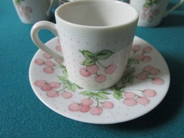 Jubilee Toscany Collection Japan 5 CUPS/SAUCERS Floral 10PCS Rare - £79.13 GBP