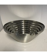 Alessi Maya Italy Stainless Stepped 8” Bowl Devo Sloufalonieri Modern De... - $77.17