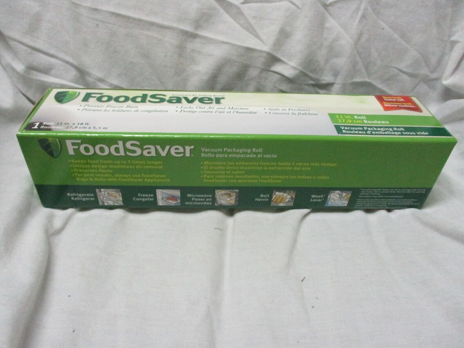 FoodSaver Roll 11” X 18’ (1 Roll) - Thick Shield Bag Protection America's # 1 - $35.74