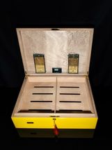 Particulares Yellow Ltd Edition  Cigar Humidor  19.25" L x 14.5" W x 6.25" H image 3