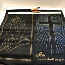 2 Completed Artex Pictures to Paint Praying Hands Shining Cross 10&quot; x 19&quot; - £11.82 GBP