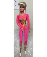 Mattel 1993 Barbie Gymnast 11 1/2&quot; Doll Blue Green Eyes Elbows Knees Bend - £11.10 GBP