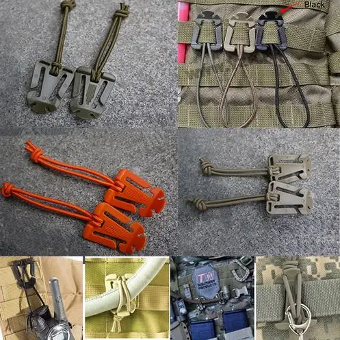 Elastic Outdoor Rope Webbing Buckle/Ribbon Fixed Clip Camping Tool ITW Webdom - £6.66 GBP+