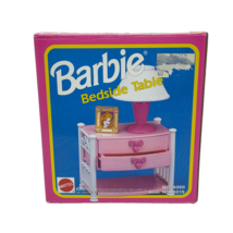 VINTAGE 1992 BARBIE DREAM HOUSE PINK BEDSIDE TABLE MATTEL # 9350 COMPLET... - $42.75