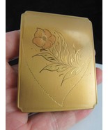 Vintage 1950&#39;s COMPACT rose flowers gold tone &quot;SUPERB&quot; ESTATE SALE! - $47.99
