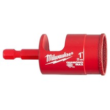 Milwaukee 49-56-0517 1-in. Diamond Plus Hole Saw, 1/4-in. Quick Change H... - £71.48 GBP