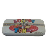 Vintage Looney Tunes 1989 1992 Armitron Collectibles Metal Storage Tin Case - £6.83 GBP