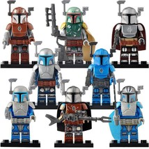 8Pcs Mandalorian Jango Boba Fett Vizsla Death Watch Star Wars Minifigure... - £13.53 GBP