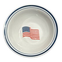 Alco Industries Edison NJ US American Flag Patriotic Large Serving Bowl 9&quot; - £7.84 GBP